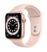 Apple Watch Series 6 44mm (GPS) Gold Aluminum Case with Pink Sand Sport Band (M00E3)