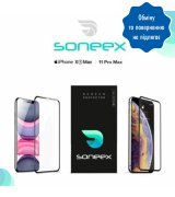 Защ.стекло Soneex 0.26mm 2.5D Anti Peep IPh XS Max/11Pro Max Black