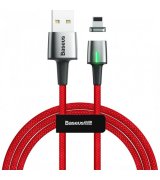 Кабель Baseus Zinc Magnetic Cable Lightning USB For iPhone 2.4A 1m Black (CALXC-A01)