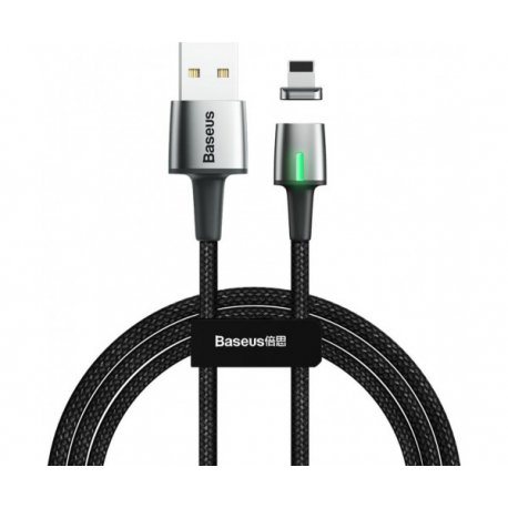 Кабель Baseus Zinc Magnetic Cable Lightning USB Для iPhone 1.5A 2m Black (CALXC-B01)