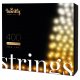 Умная LED Гирлянда Twinkly Strings AWW 400, BT+WiFi, Gen II, IP44, длина 32м, кабель черный (TWS400GOP-BEU)