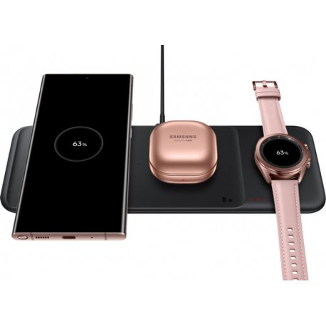 Бездротовий зарядний пристрій Samsung Wireless Charger 3 Slots Black (EP-P6300TBRGRU)