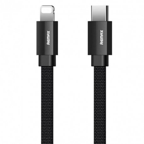 Remax USB Сable Kerolla (RC-094c) (1m) Type-C/Lightning Black