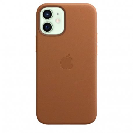 Чехол Apple iPhone 12 Mini Leather Case with MagSafe Saddle Brown (MHK93)