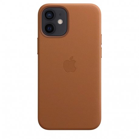 Чехол Apple iPhone 12 Mini Leather Case with MagSafe Saddle Brown (MHK93)
