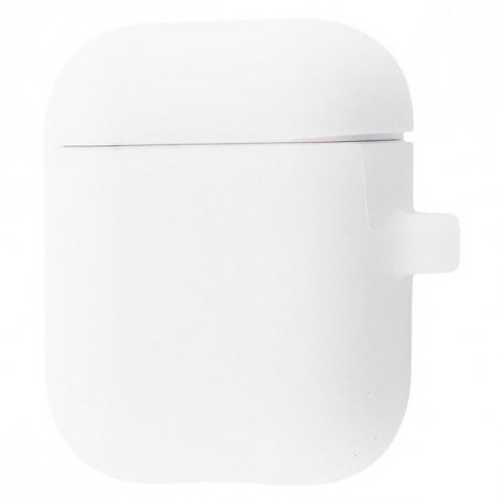 Чохол Silicone Case New with Carbine для Apple Airpods 1/2 Luminescent White