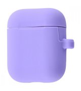 Чехол Silicone Case New with Carbine для Apple Airpods 1/2 Light Purple