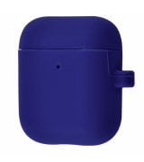 Чехол Silicone Case New with Carbine для Apple Airpods 1/2 Midnight Blue