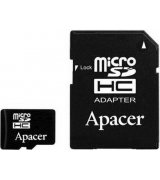 Карта памяти Apacer 32GB microSDHC C10 UHS-I + SD (AP32GMCSH10U1-R)