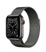 Apple Watch Series 6 40mm (GPS+LTE) Graphite Stainless Steel Case with Graphite Milanese Loop (MG2U3)