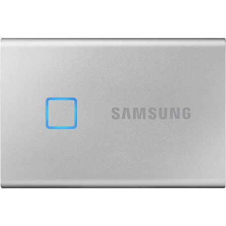 Портативний SSD Samsung T7 Touch 2TB USB 3.2 Gen 2 Type-C Silver (MU-PC2T0S/WW)