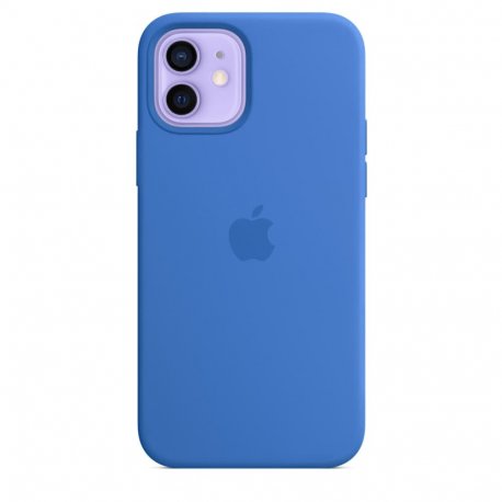Чехол Apple iPhone 12/12 Pro Silicone Case with MagSafe Capri Blue (MJYY3)