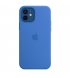 Чехол Apple iPhone 12/12 Pro Silicone Case with MagSafe Capri Blue (MJYY3)