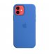 Чехол Apple iPhone 12/12 Pro Silicone Case with MagSafe Capri Blue (MJYY3)