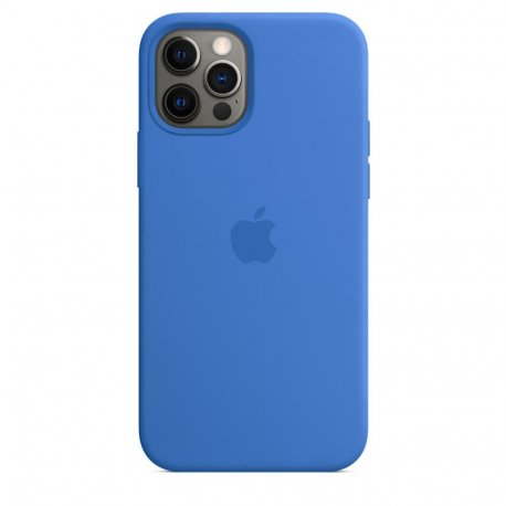 Чехол Apple iPhone 12/12 Pro Silicone Case with MagSafe Capri Blue (MJYY3)