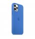 Чехол Apple iPhone 12/12 Pro Silicone Case with MagSafe Capri Blue (MJYY3)