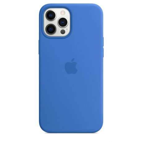 Чехол Apple iPhone 12 Pro Max Silicone Case with MagSafe Capri Blue (MK043)