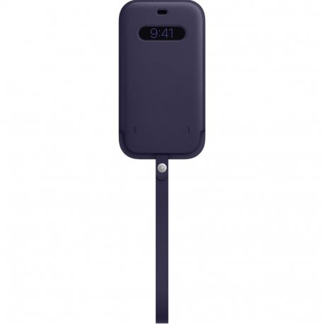 Чохол-конверт Apple iPhone 12/12 Pro Leather Sleeve with MagSafe Deep Violet (MK0A3)