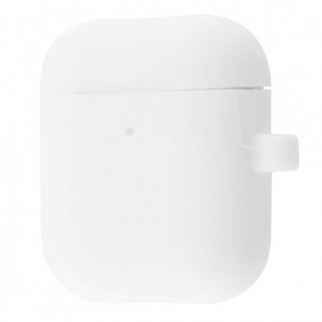 Чехол Silicone Case Slim with Carbine для Apple Airpods 2 White