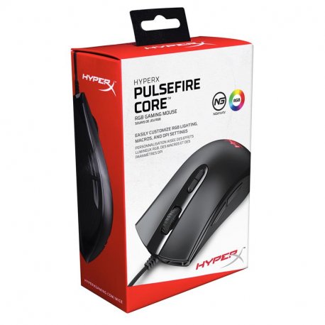 Мышь игровая HyperX Pulsefire Core RGB USB Black (4P4F8AA)