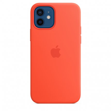 Чохол Apple iPhone 12/12 Pro Silicone Case with MagSafe Electric Orange (MKTR3)
