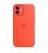 Чехол Apple iPhone 12/12 Pro Silicone Case with MagSafe Electric Orange (MKTR3)