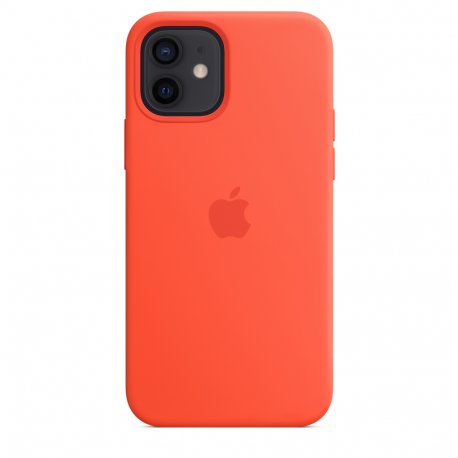 Чехол Apple iPhone 12/12 Pro Silicone Case with MagSafe Electric Orange (MKTR3)