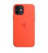 Чохол Apple iPhone 12/12 Pro Silicone Case with MagSafe Electric Orange (MKTR3)