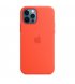 Чехол Apple iPhone 12/12 Pro Silicone Case with MagSafe Electric Orange (MKTR3)