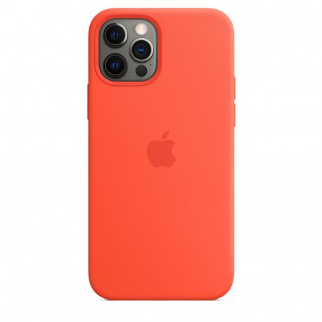 Чехол Apple iPhone 12/12 Pro Silicone Case with MagSafe Electric Orange (MKTR3)