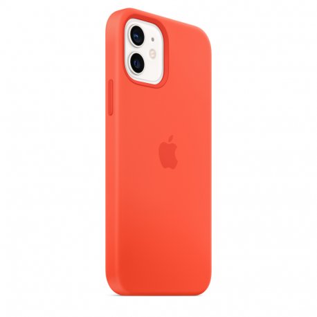 Чехол Apple iPhone 12/12 Pro Silicone Case with MagSafe Electric Orange (MKTR3)
