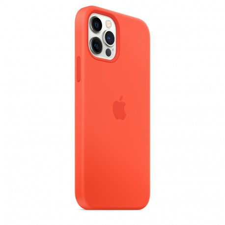 Чехол Apple iPhone 12/12 Pro Silicone Case with MagSafe Electric Orange (MKTR3)