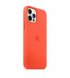 Чохол Apple iPhone 12/12 Pro Silicone Case with MagSafe Electric Orange (MKTR3)