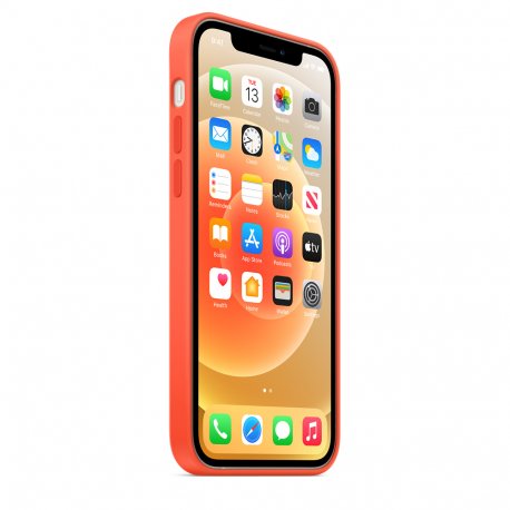 Чохол Apple iPhone 12/12 Pro Silicone Case with MagSafe Electric Orange (MKTR3)