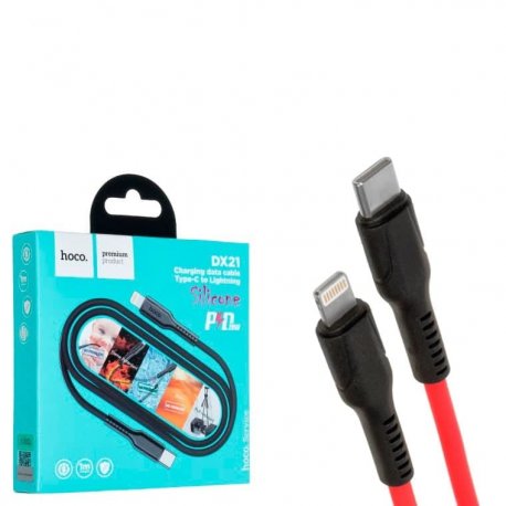 Кабель DX21 Type-C - Lightning 1m Red