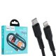 Кабель Hoco DX21 Type-C - Lightning 1m Black Кабель Hoco DX21 Type-C - Lightning 1m Black