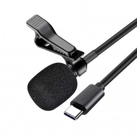 Микрофон-петличка XO MKF02 Type-C Black