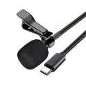 Микрофон-петличка XO MKF02 USB Type-C Black
