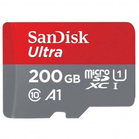 Карта памяти SanDisk Ultra 200GB microSDXC Class 10 A1 120Mb/s (SDSQUA4-200G-GN6MN)