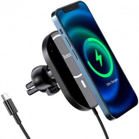 Автодержатель Hoco CA90 with MagSafe 15W Black