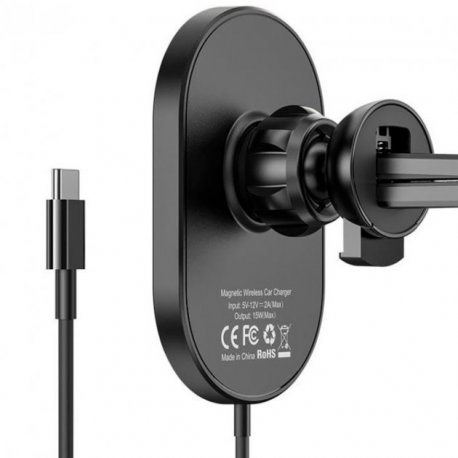 Автодержатель Hoco CA90 with MagSafe 15W Black