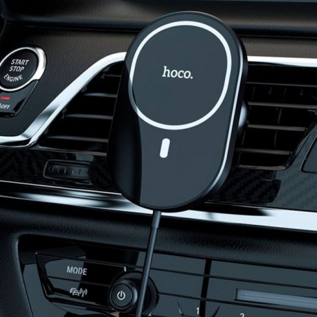 Автодержатель Hoco CA90 with MagSafe 15W Black