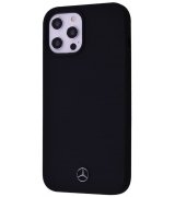 Чехол Mercedes-Benz Silicone Case для Apple iPhone 12/12 Pro Black