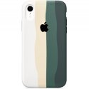 Чехол Rainbow Silicone Case для Apple iPhone XR Green