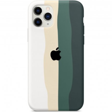 Чехол Rainbow Silicone Case для Apple iPhone 11 Pro Max Green