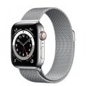 Apple Watch Series 6 40mm (GPS+LTE) Silver Stainless Steel Case with Silver Milanese Loop (M06U3/M02V3)