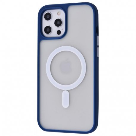 Чехол Protection Series Case with MagSafe для Apple iPhone 12/12 Pro Dark Blue