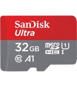 Карта памяти SanDisk Ultra 32GB microSDHC C10 UHS-I R100MB/s Ultra + SD (SDSQUNR-032G-GN3MA)