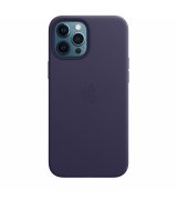 Чехол Apple iPhone 12 Pro Max Leather Case with MagSafe Deep Violet (MJYT3)