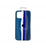 Чехол Rainbow Silicone Case для Apple iPhone 12 Pro Max Blue
